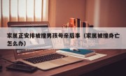 家属正安排被撞男孩母亲后事（家属被撞身亡怎么办）