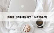 泊秦淮（泊秦淮运用了什么表现手法）