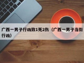 广西一男子行凶致1死2伤（广西一男子当街行凶）