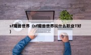 sf魔兽世界（sf魔兽世界玩什么职业T好）