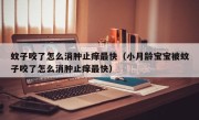 蚊子咬了怎么消肿止痒最快（小月龄宝宝被蚊子咬了怎么消肿止痒最快）