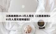 江西暴雨致29.3万人受灾（江西暴雨致293万人受灾视频播放）