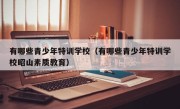 有哪些青少年特训学校（有哪些青少年特训学校昭山素质教育）