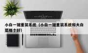 小白一键重装系统（小白一键重装系统和大白菜哪个好）