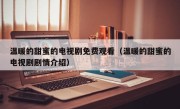 温暖的甜蜜的电视剧免费观看（温暖的甜蜜的电视剧剧情介绍）