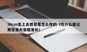 30cm坐上去感觉是怎么样的（吃什么能让男性变大变粗变长）