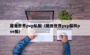 魔兽世界pvp私服（魔兽世界pvp服和pve服）