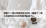 我做了一项小实验作文300字（我做了一项小实验作文300字鸡蛋浮起来了）