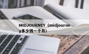 MIDJOURNEY（midjourney多少钱一个月）