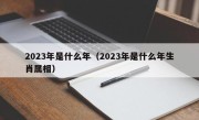 2023年是什么年（2023年是什么年生肖属相）