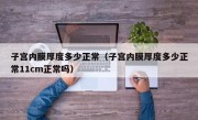 子宫内膜厚度多少正常（子宫内膜厚度多少正常11cm正常吗）