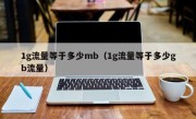 1g流量等于多少mb（1g流量等于多少gb流量）