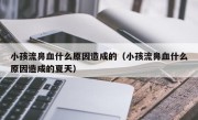 小孩流鼻血什么原因造成的（小孩流鼻血什么原因造成的夏天）