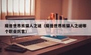 魔兽世界熊猫人之谜（魔兽世界熊猫人之谜哪个职业厉害）