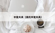 中宪大夫（清代中宪大夫）