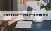 琼是哪个省的简称（琼是哪个省的简称 视频）