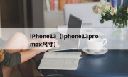 iPhone13（iphone13promax尺寸）