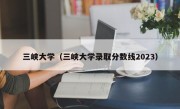 三峡大学（三峡大学录取分数线2023）
