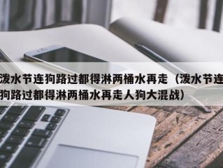 泼水节连狗路过都得淋两桶水再走（泼水节连狗路过都得淋两桶水再走人狗大混战）