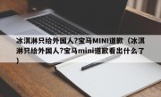 冰淇淋只给外国人?宝马MINI道歉（冰淇淋只给外国人?宝马mini道歉看出什么了）
