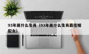 93年属什么生肖（93年属什么生肖最佳婚配女）