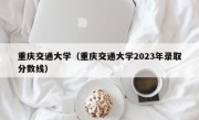 重庆交通大学（重庆交通大学2023年录取分数线）