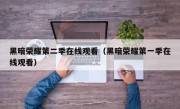 黑暗荣耀第二季在线观看（黑暗荣耀第一季在线观看）