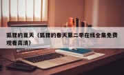 狐狸的夏天（狐狸的春天第二季在线全集免费观看高清）