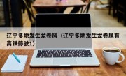 辽宁多地发生龙卷风（辽宁多地发生龙卷风有高铁停驶1）