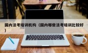 国内法考培训机构（国内哪些法考培训比较好）