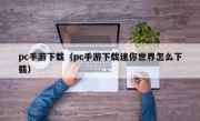 pc手游下载（pc手游下载迷你世界怎么下载）