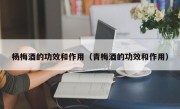 杨梅酒的功效和作用（青梅酒的功效和作用）